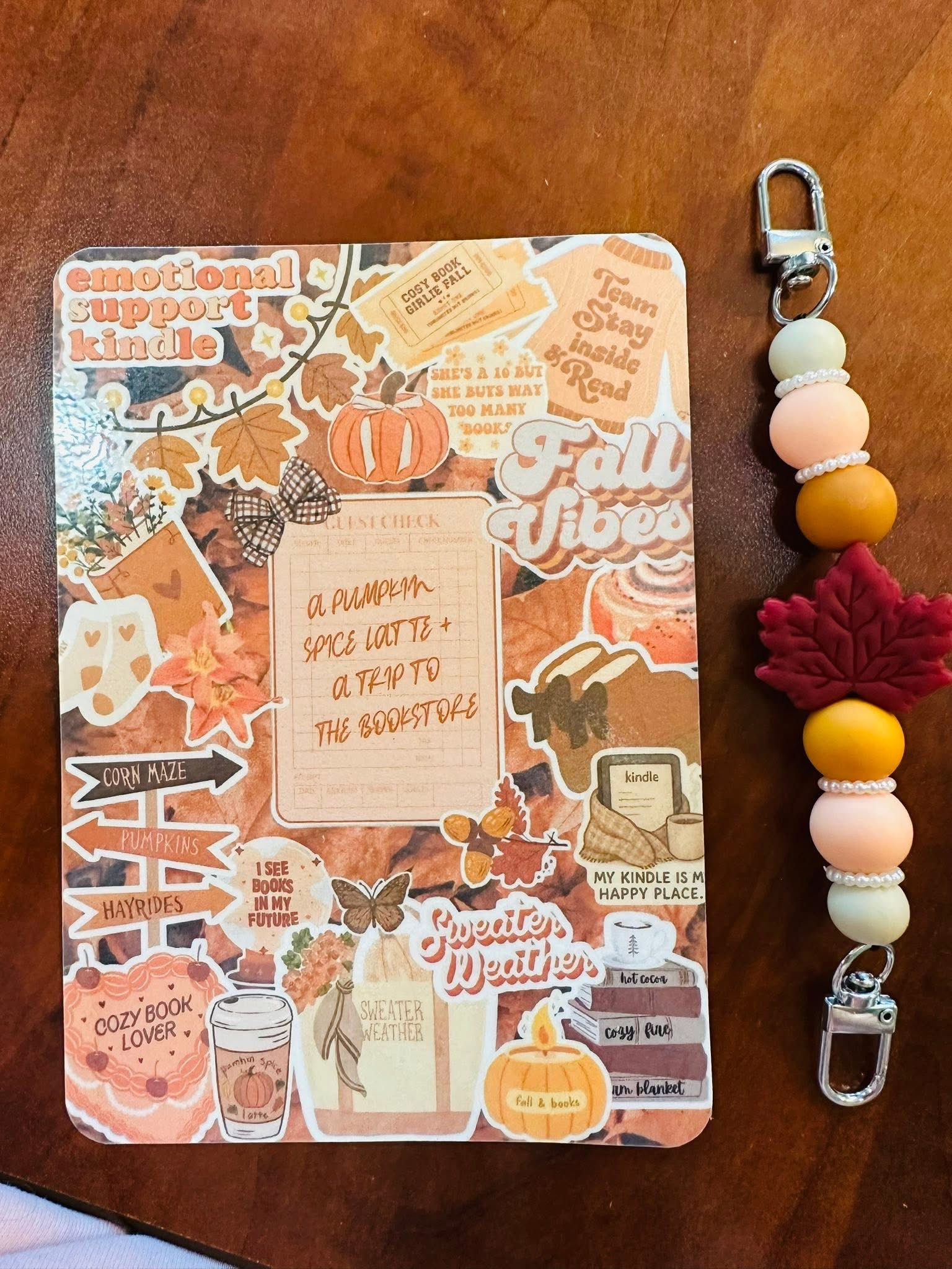 Fall Vibes Kindle Insert and Strap