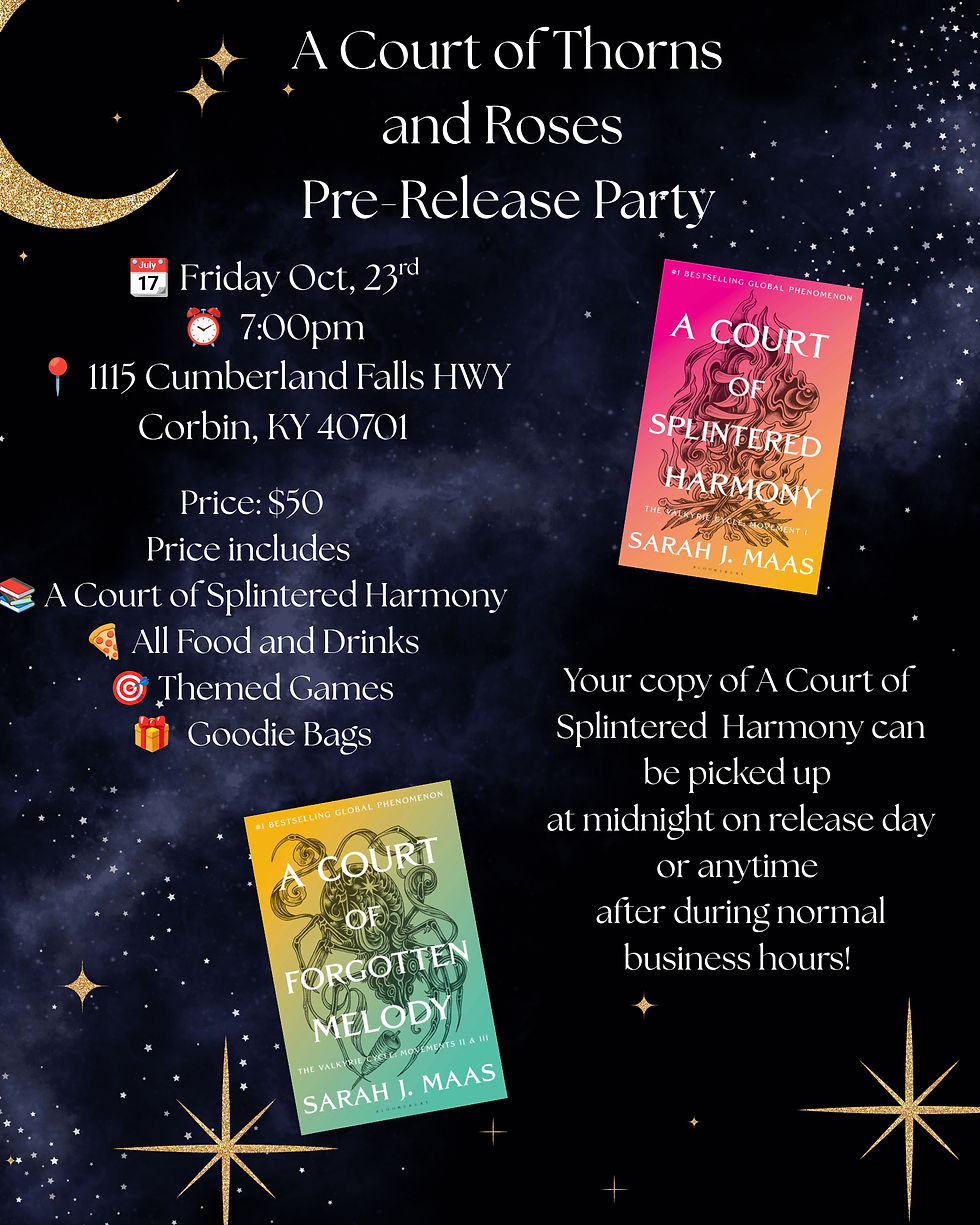 A Court of Thorns and Roses Pre-Release Party