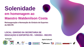 Solenidade em homenagem a Waldenilson Cunha
