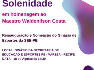 Solenidade em Homenagem a Waldenilson