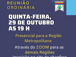 Reunião Outubro 2020