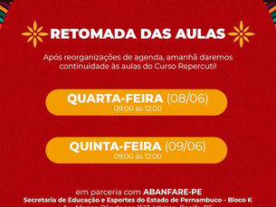Recomeço das aulas!