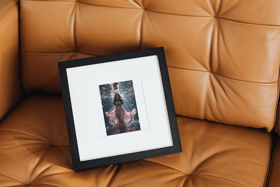 Miniatura: PI0015 - Quadro de uma mulher realista desenho com moldura de madeira
