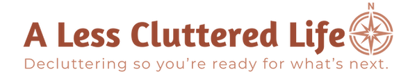 Logo for A Less Cluttered Life: Decluttering So You're Ready for What's Next.