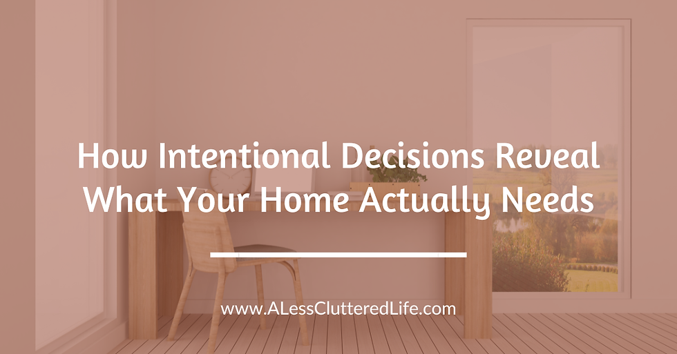 A tidy desk can be the result of making intentional decluttering decisions.