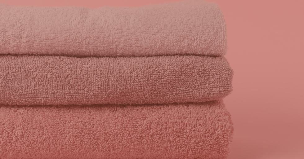 A stack of extra towels may be items you hold onto just in case.
