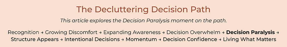 The Decluttering Decision Pathh.