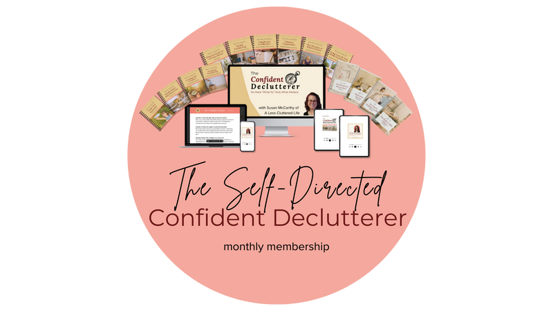 Logo for the Confident Declutterer, a compass, indicating the importance of understanding the direction you want to go in. 