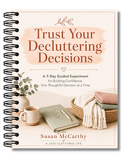 Cover for Trust Your Decluttering Decisions guide.