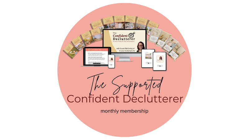 Logo for the Confident Declutterer, a compass, indicating the importance of understanding the direction you want to go in. 