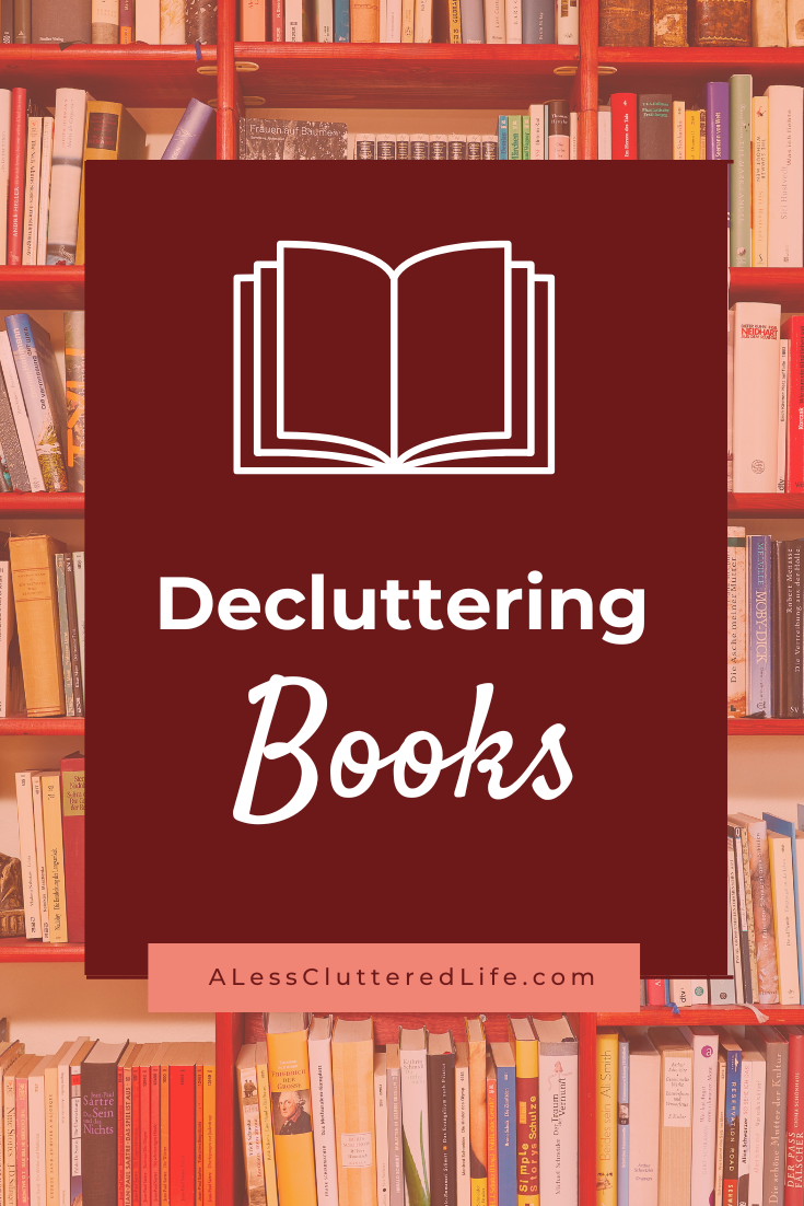 Overstuffed shelves can be a sign that it's time to declutter your books.
