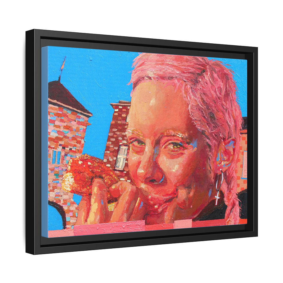 Thumbnail: Milly in Krakow Framed Canvas