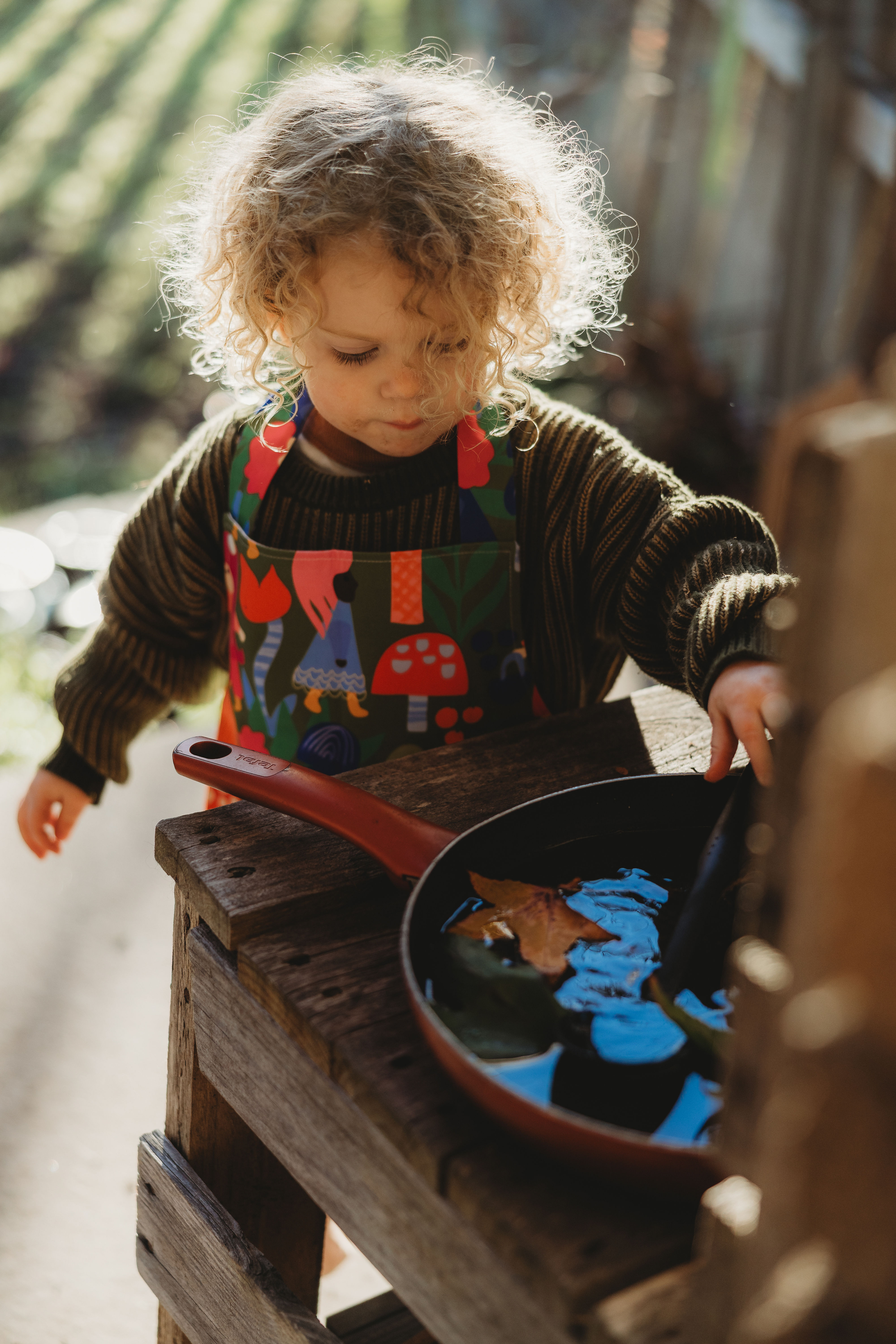 Children's Waterproof Aprons - Fungi Flo
