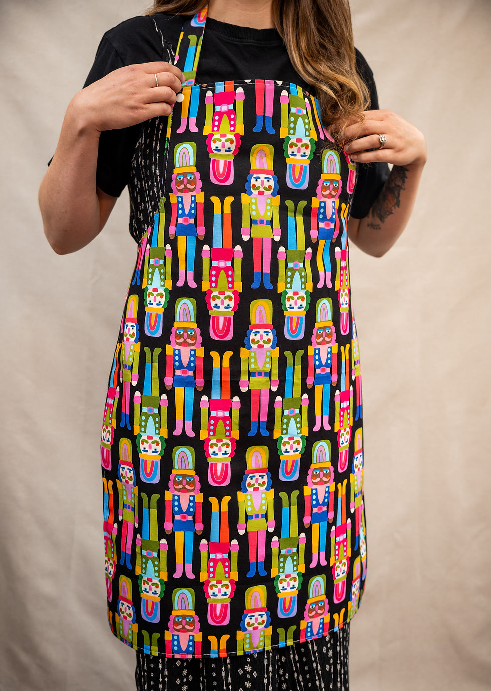 Thumbnail: Christmas Waterproof Apron - Nutcracker Christmas