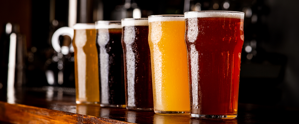 En bild på ölprovning i Halmstad på Heagård