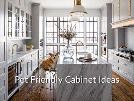 Pet Friendly Cabinet Ideas - Reposted from Crystal Cabinet Works