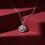 Thumbnail: Moissanite Baguette Flower Necklace 925 Sterling Silver