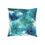 Thumbnail: Teal Floral Square Pillow, Home Decor Cushion, Bedroom, Sofa, Garden Room