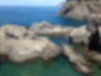 Rocky coast, clear water, scenic view