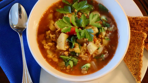 Loads of Lentils and Veggies Soup