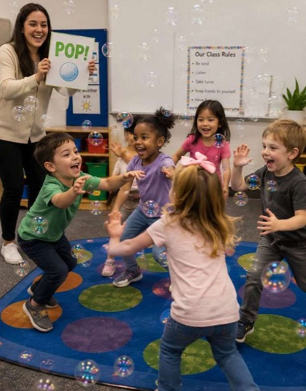 If possible include visual supports whenever possible, this helps students understand the activity and begin to anticipate the activity.