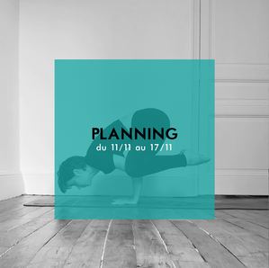 [AGENDA] Planning de la semaine du 11 au 17 novembre