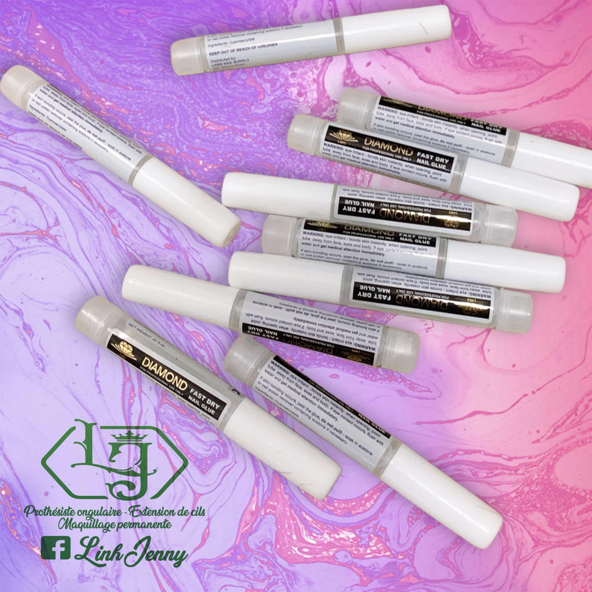 Colle faux ongle Diamond