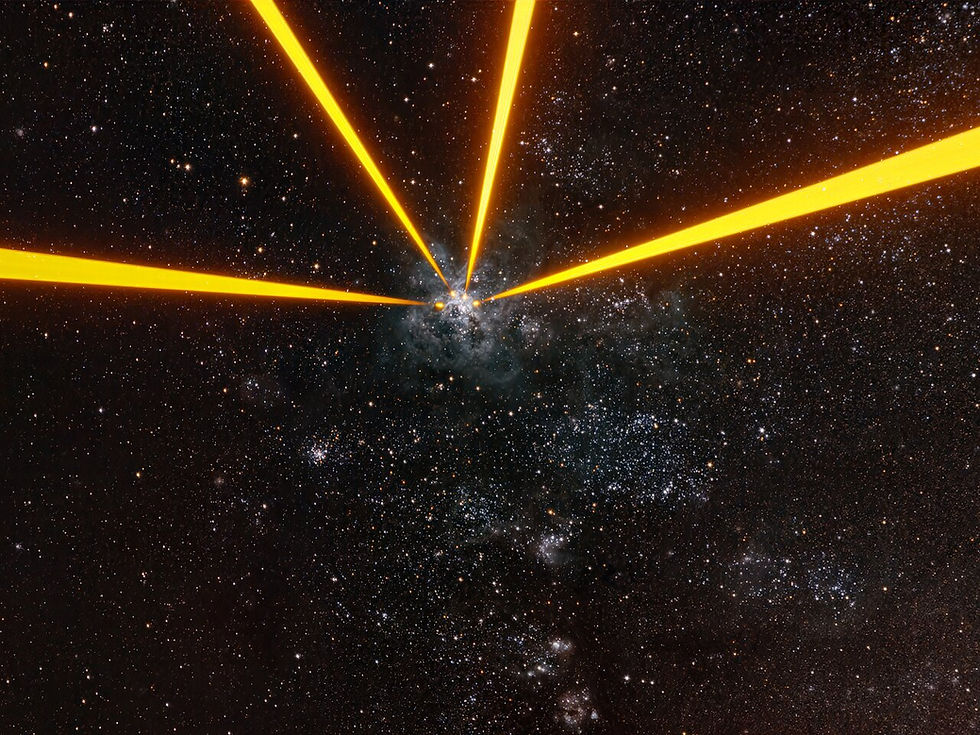 Nebulosa de tarântula na mira do VLT