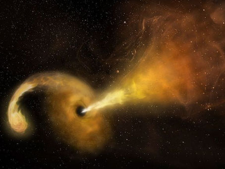 Swift identifica buraco negro gigante destroçando uma estrela.