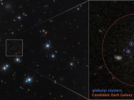 Hublle descobre uma das galáxias mais escuras já vistas