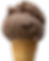 chocolate love ice cream cone