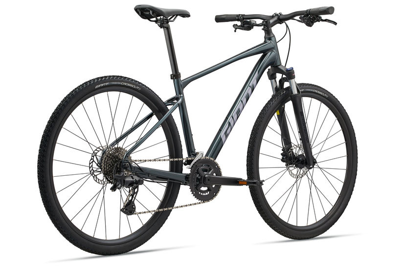 Giant Roam 2 Fitness Bike Asphalt Green Rear