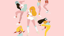 Las niñas de entrenamiento