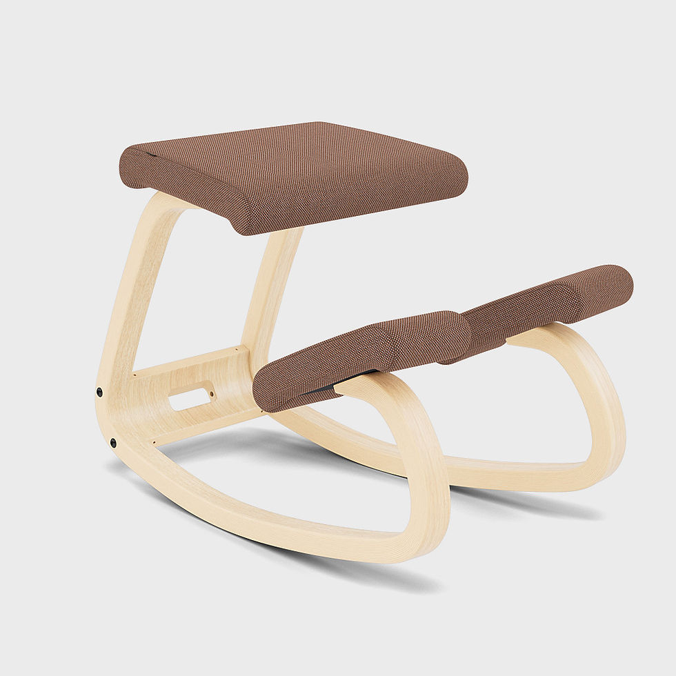 Miniaturbild: Designklassiker Variable™ von Varier in Re-Wool – ergonomischer Kniestuhl mit zeitlosem skandinavischem Look