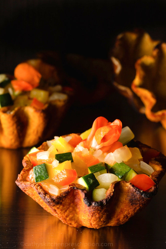 Tomato Chickpea Cups, a tasty, pretty way to dress up humdrum leftovers