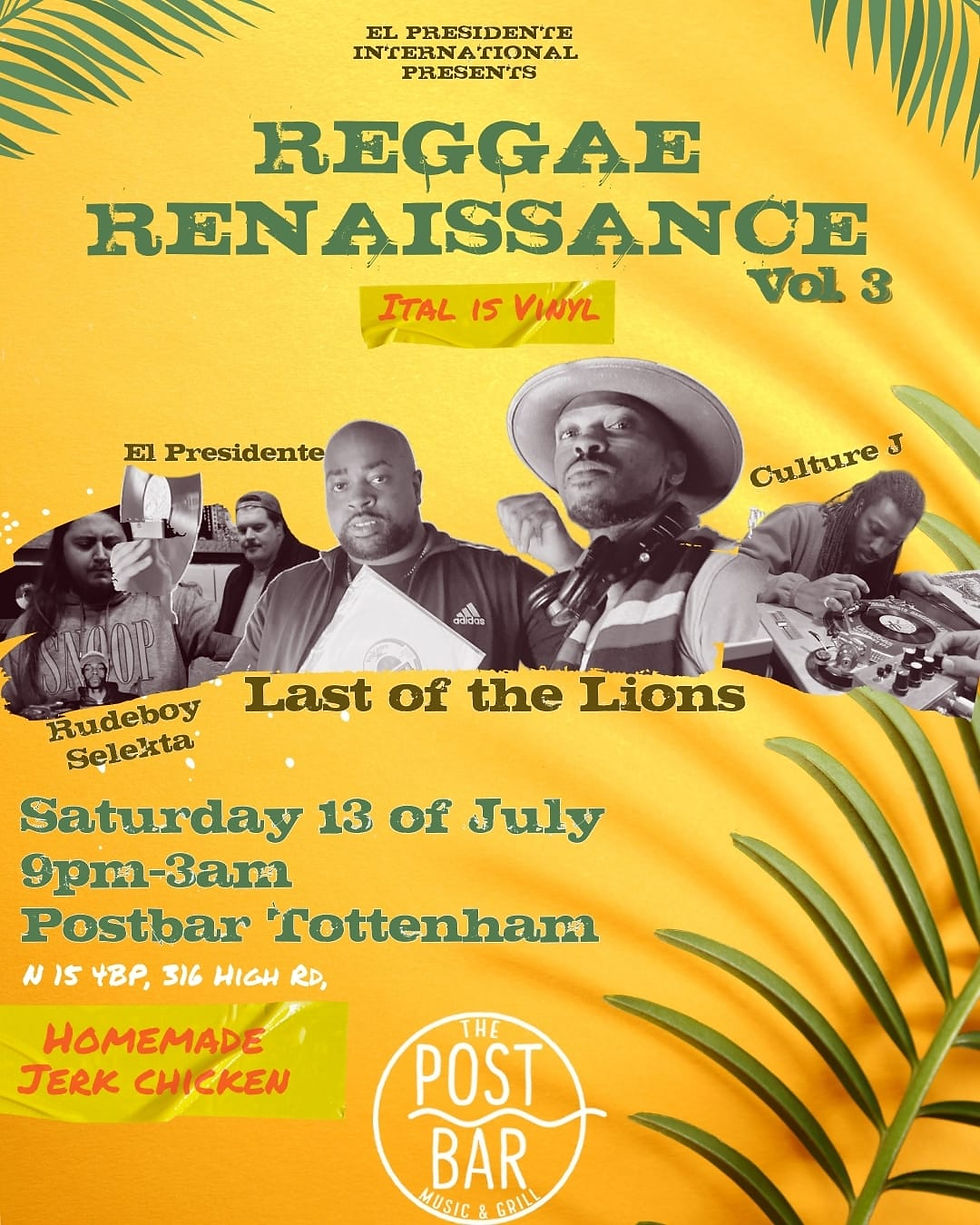 REGGAE RENAISSANCE w/ Last of Lions, Rudeboy Selekta & Culture J