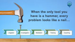 When the only tool you have is a hammer, every problem looks like a nail.