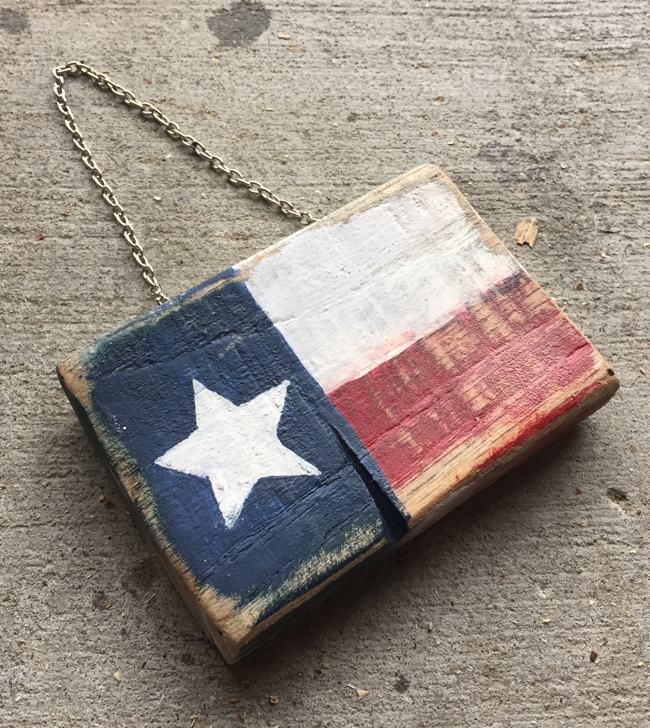 Texas Flag Christmas Ornament