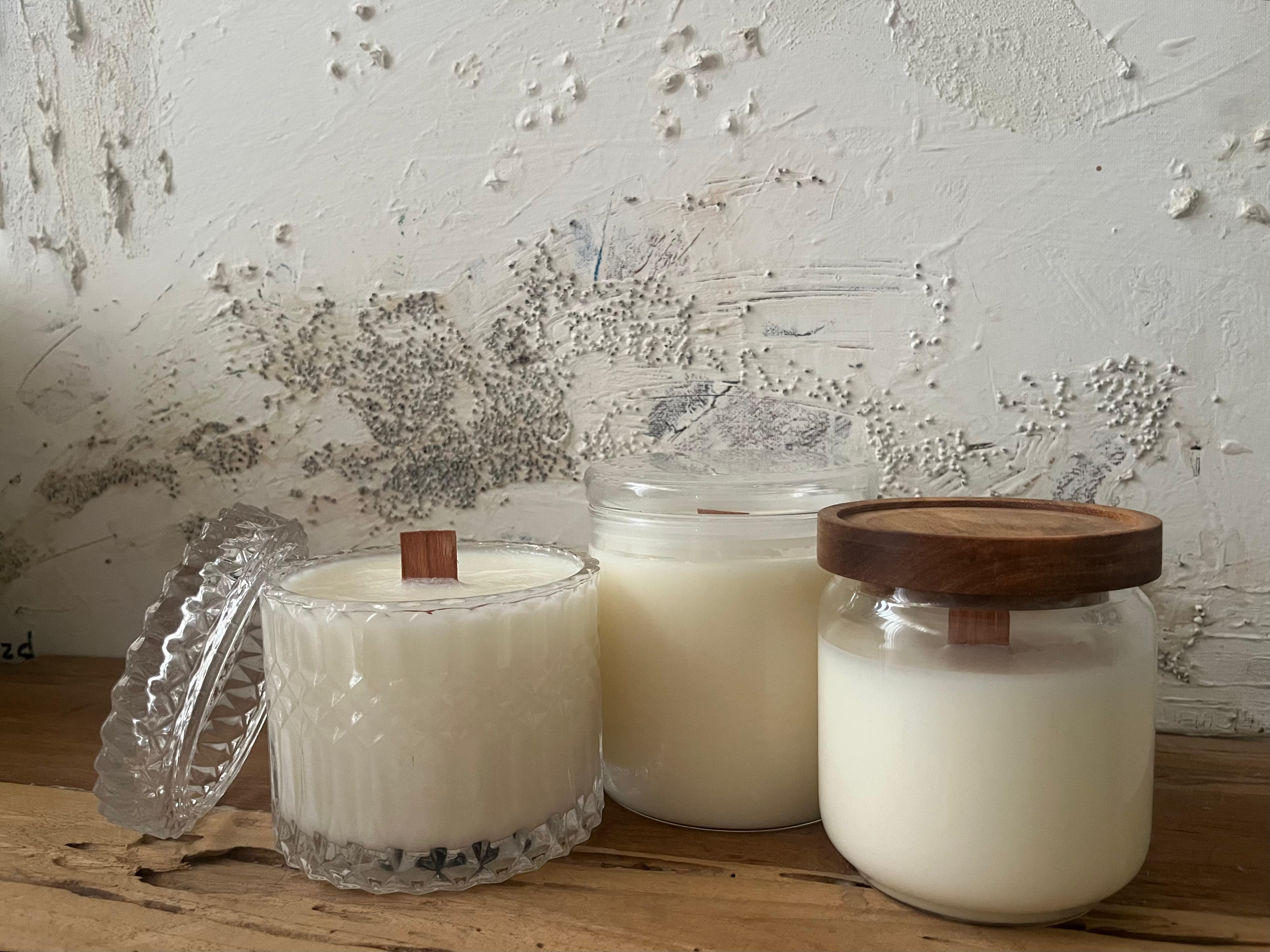 נר גדול של פצ'ולי לבנדר וניל