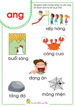 Ghép Vần Tập đọc Vần ang, Vần ăng | Seri Ghép vần tiếng Việt với phụ âm ghép 🏆🎉 Bé Học Tiếng Việt Tiền Tiểu Học và lớp 1