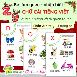 Nhận biết 29 chữ cái tiếng Việt qua hình ảnh và từ quen thuộc | Phần 2 (n → y) | Bảng chữ cái tiếng Việt Tiếng Việt 