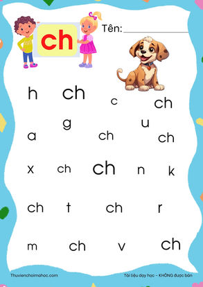 Nhận biết 11 phụ âm ghép | Bộ Trò chơi SĂN CHỮ
