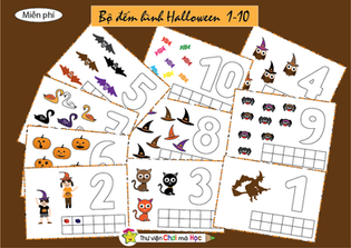 Bộ đếm hình Halloween 1-10 - T088
