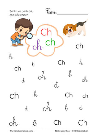 Bộ nhận biết 11 chữ ghép | Trò chơi săn chữ 3 kiểu | font in và font viết thường tiểu học VN