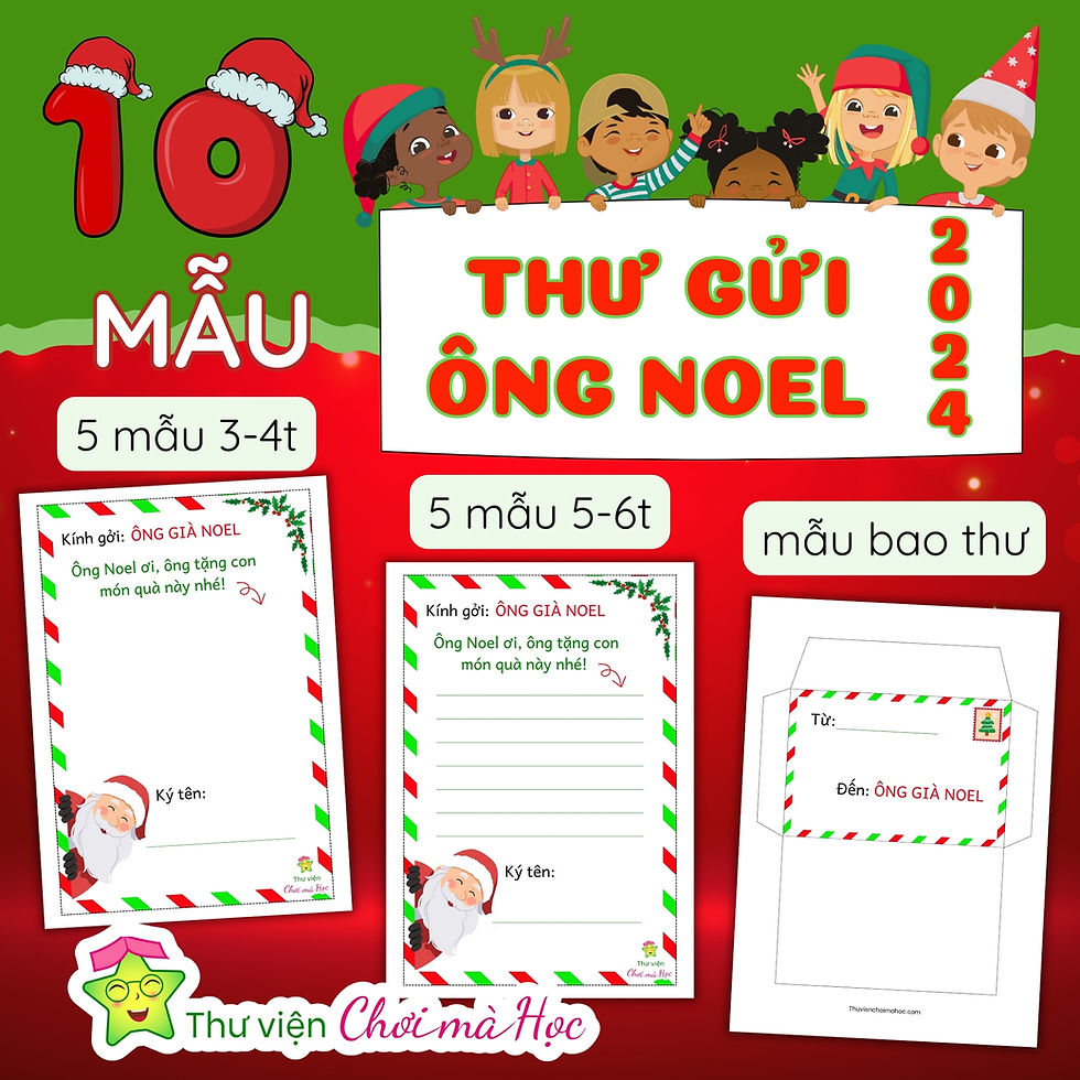 Mẫu thư gửi ông già Noel 2024