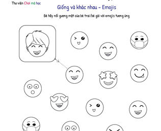 Giống và khác nhau - Emojis
