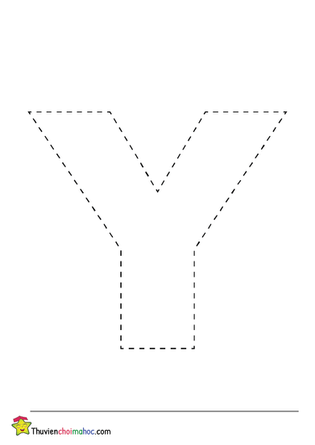 Bộ chữ cái khổng lồ A4 - trắng đen