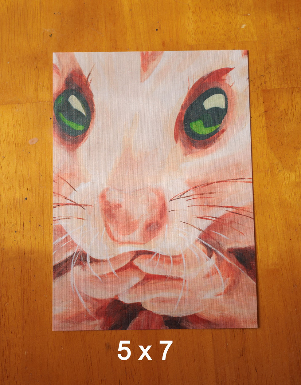pink hamster with green eyes
