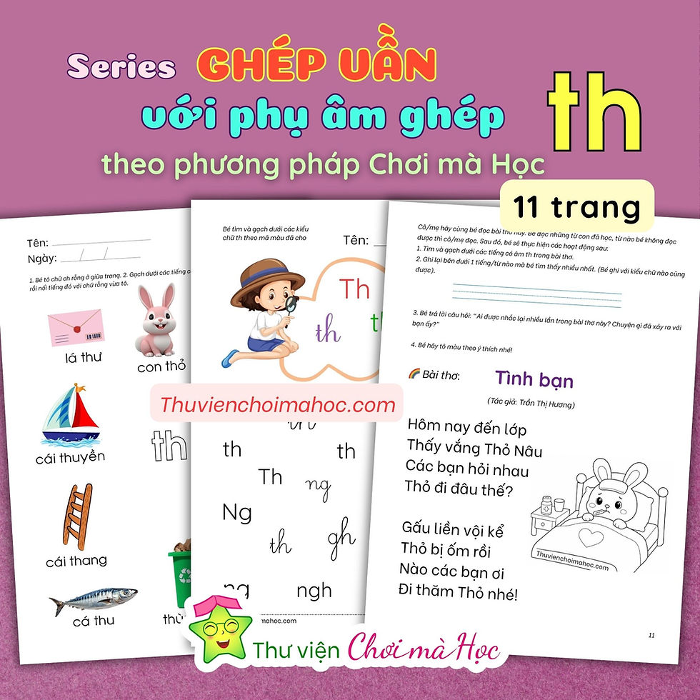 ghép vần với âm th