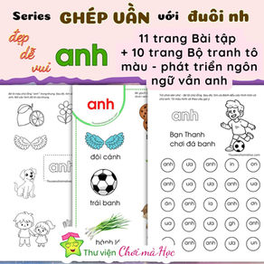 Học liệu bài tập ghép vần anh